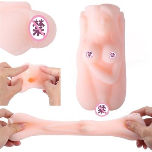 Sex shop Silicone Sucking Male Masturbator for Man Sex Item Pocket Realistic Vagina Real Pussy Penis Pump Erotic Toys for Men