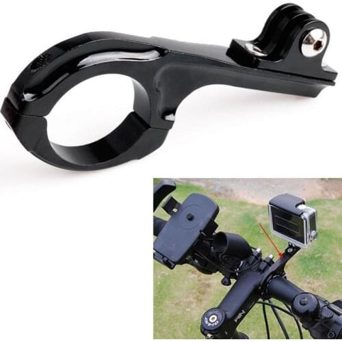 Bicycle Handlebar Mount Aluminum Motorcycle CNC Holder for Gopro Hero Camera Xiaoyi 4K Adapter Standard 31-31.8mm Bar Clamp