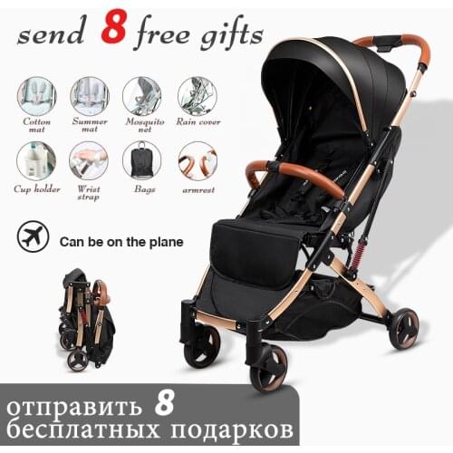 Babyfond Light Stroller 5.8kg Ultra-light Portable Carriage can be on Plane Travelling Pram EU Free Shipping