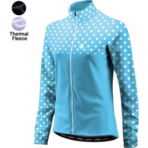 Morvelo Women Winter Thermal Fleece Long Sleeve Bicycle Cycling Jersey Road Mountain bike Shirt Outdoor Sports Bicycle Clothing