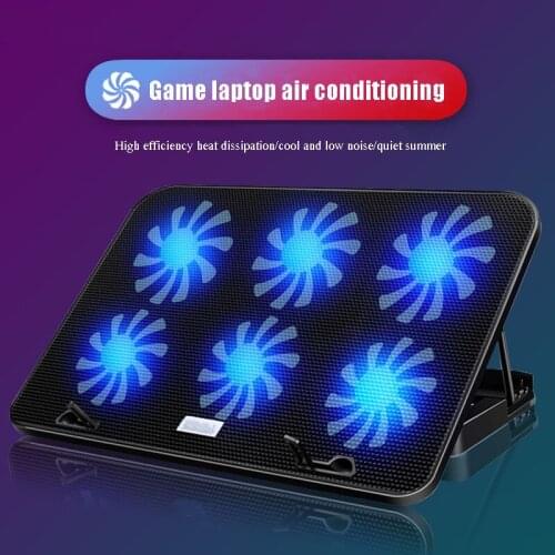 Notebook Powerful Computer Radiator Compatible With 17-Inch Adjustable Computer Rack With Bracket Fan Support