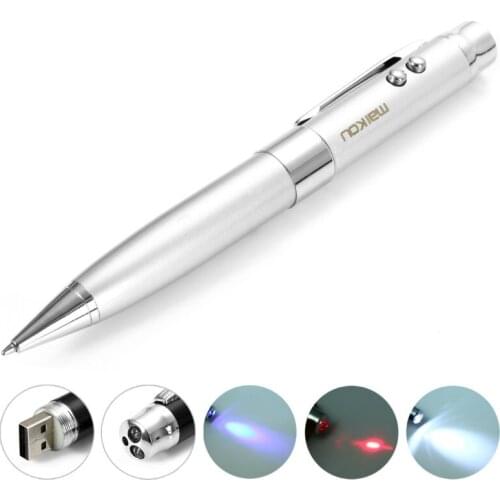 Customised Hot Ballpoint Pen Model Laser Light Usb Flash Pen Drive Memory Stick Storage Pendrive 4GB 8GB 16GB 32GB 64GB Business