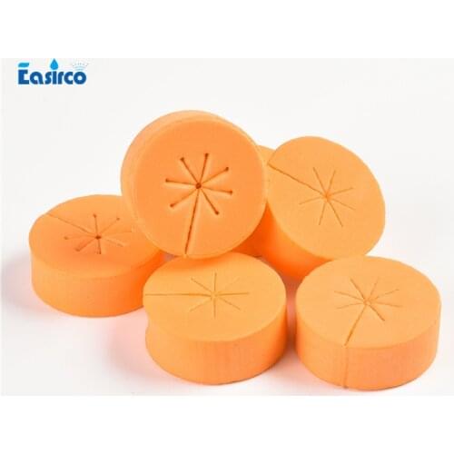 Orange Cloner pucks. 48mm Net cup collars. Cloning collar.Neoprene collars .Cloner collars for hydroponics system((30pcs))