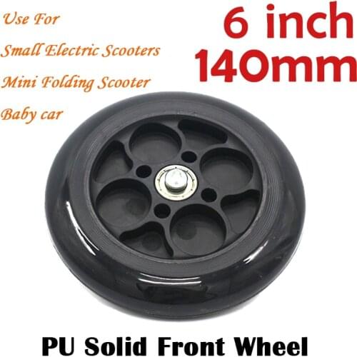 6inch 5.5inch PU 140mm front Wheels With Drive Gear and brake kit Tire Tube or solid tyre for Electric Scooter Wheel Chair Truck