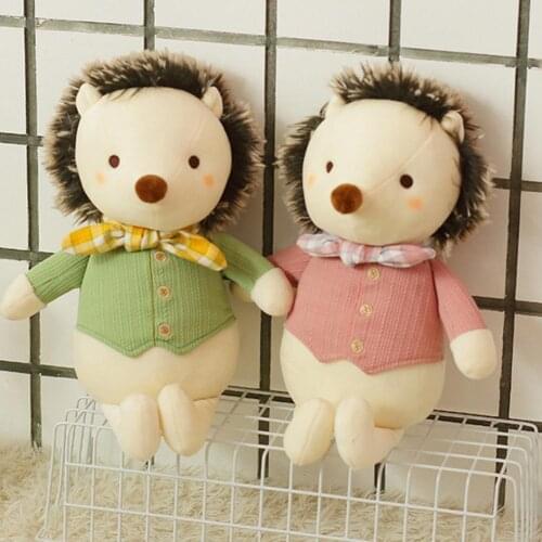 Cushion Non-fading Kids Gift Vivid Color Cartoon Hedgehog Plush Doll for Sofa