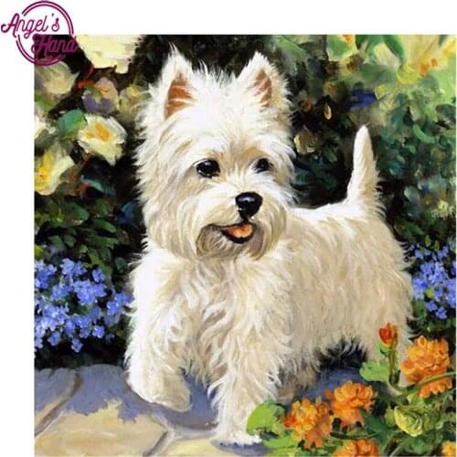 Full,Diamond Embroidery animal dog ,5D,Diamond Painting,Cross Stitch,3D,Diamond Mosaic,Needlework,Crafts,Christmas,Gift