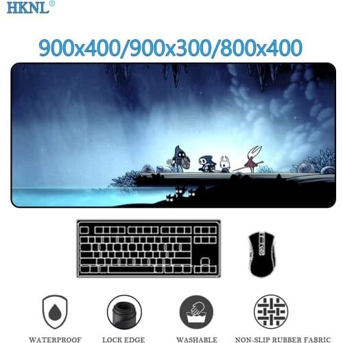 Hollow knight Mouse Pad Gaming Mousepad PC Computer deskmat Office Padmouse Speed large Rubber Mousepads mouse mats xxl 900x400