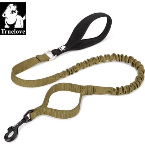 Truelove Bungee Pet Dog Leash Nylon Retractable Extendable Running Dual Pet Leash Springs Soft Padded Leads Dog Leashes Training