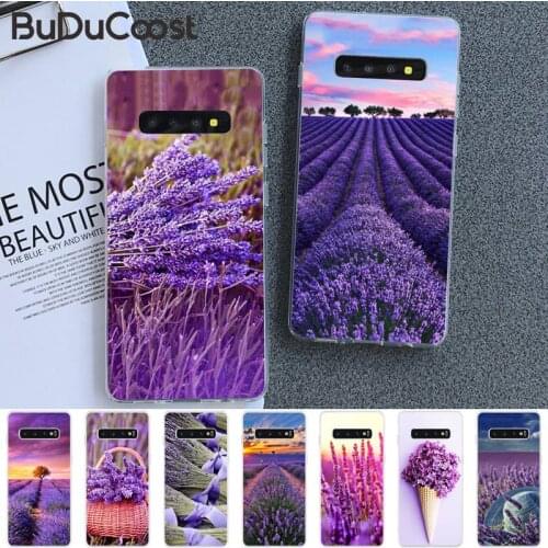 Simple Lavender Phone Case For Samsung S5 6 7 8 9 10 S8 S9 S10 plus S10E lite S10-5G S20 UITRA plus
