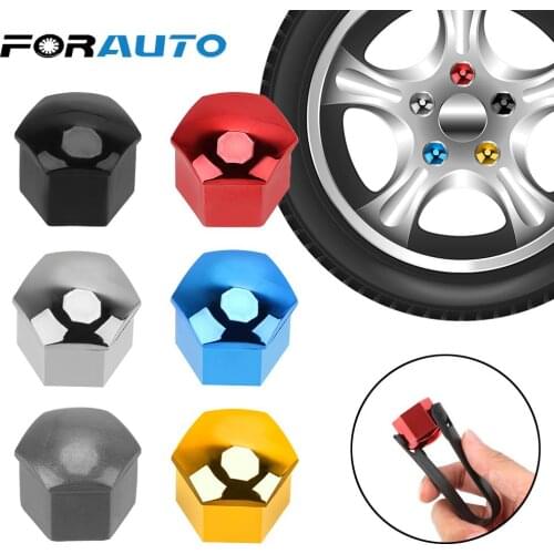 FORAUTO 20PCS Car Wheel Nut Caps Bolt Rim 21mm Auto Hub Screw Cover Protection Caps Dust Proof Exterior Decoration Anti-Rust