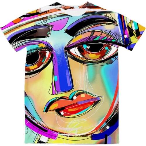 REAL American US SIZE Epitome of Cool Art Custom Made Sublimation Print Mens Clothing Top T-Shirt