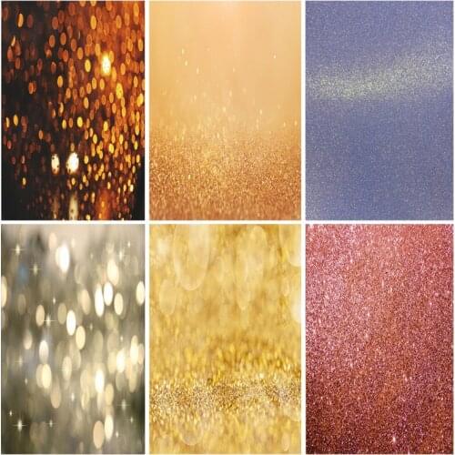 Light Bokeh Shiny Spots Glitters Photography Backgrounds Solid Color Baby Portrait Backdrops For Photo Studio 21606DKN-02