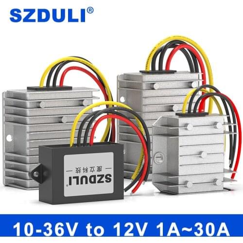 SZDULI 10-36V to 12V 1A 3A 5A 8A 10A 15A 20A 25A 30A DC power converter 12V24V to 12V buck-boost automotive power supply
