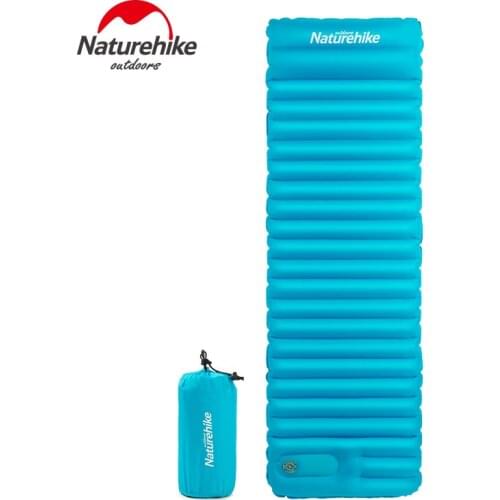 Naturehike Camping Sleeping Mat Hand-Press Inflating Camping Pads Moisture-proof Sleeping Pad for Tent Hiking Camp Backpacking