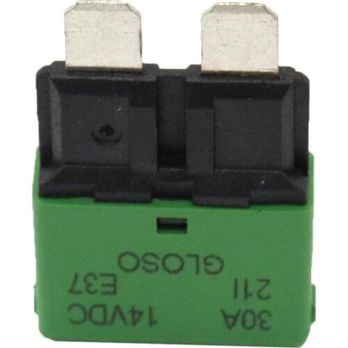 Universal Car Truck Mini Blade Fuses 24V 30A Manual Circuit Breaker
