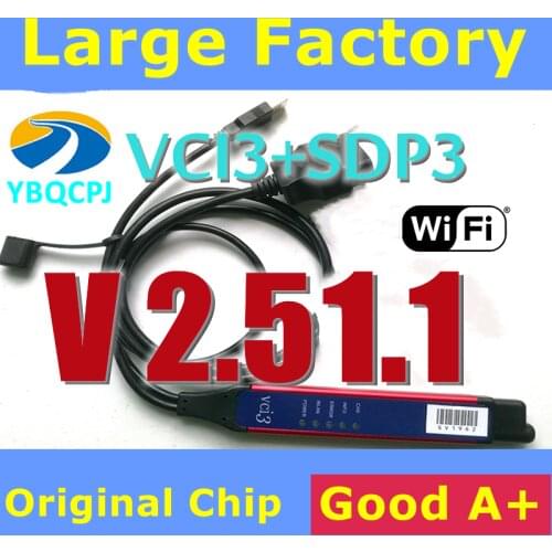 VCI3 V2.47.2 Quality A+ Large Cable SDP3 VCI3 Scanner WIFI 2.47.2 for Wireless VCI-3 Truck Diagnosis 2.31 instead VCI2