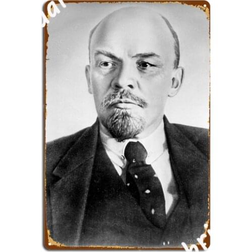 Vladimir Lenin. Vladimir Ilyich Ulyanov Metal Signs pub Cave pub Customize Painting Décor Tin sign Posters