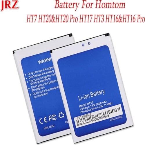 For Homtom HT7 HT17 HT3 HT20 HT16 Pro Battery High Quality Mobile Phone Replacement Batteria Batterie AUCC