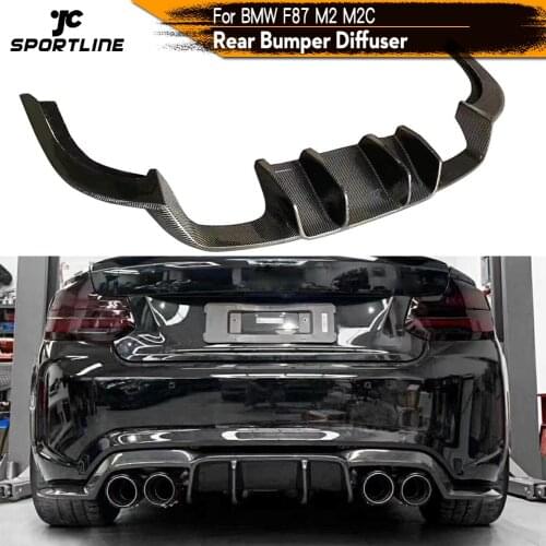 Rear Diffuser Lip For BMW F87 M2 M2C Competition 2016 - 2018 Car Rear Bumper Diffuser Lip Spoiler Splitters Carbon Fiber
