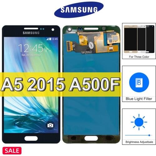 A500 LCD For Samsung Galaxy A5 2015 LCD Display Screen Touch Digitizer Assembly For SM-A500F A500M With Adjustable Brightness