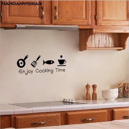 1PCS 51*20CM Best selling English carved kitchen stickers decorative wall stickers for home