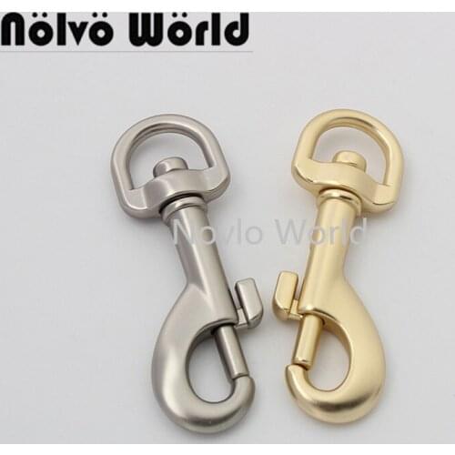 10-50 pieces 7 colors 11mm 12mm inner matte silver metal swivel hook for chain purse double-headed snap hook bag accessories