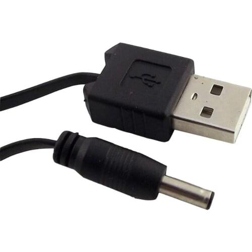 10pcs 1m/3ft USB 2.0 A Male to 3.5mm x 1.35mm Male Plug DC Power Supply Charger Retractable Connector Cable