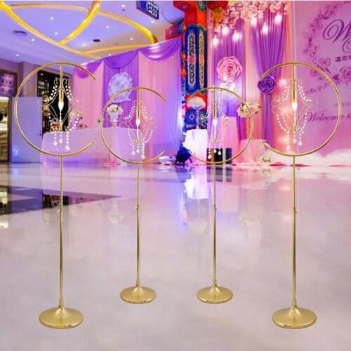 10PCS Wedding Centerpiece Candle Holders Flower Vase Floor Vases/Lamps Metal Road Lead Flower Stand/Rack for Wedding Decoration