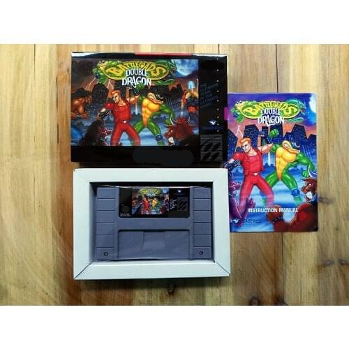 16Bit Games ** BattleToads & Double Dragon ( USA Version!! Box+Manual+Cartridge!! )