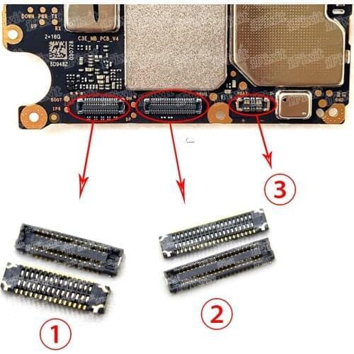 2pcs LCD FPC Plug Main Board PCB Connector mainboard flex connector USB board battery plug For Xiaomi RedMi hongmi 7A redmi 7A