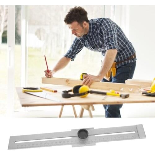 200/400/500mm Parallel Ruler Marker Gauge Precise Marking Gauge Sliding Line Ruler 0.1mm High Accuracy Measuring Gauge