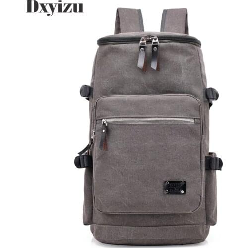 2020 Mans Canvas Backpack String Travel Canvas Male Backpack Men Large Capacity Rucksack Shoulder School Bag Mochila Escolar