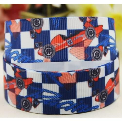 22mm 25mm 38mm 75mm Car Cartoon pattern printed Grosgrain Ribbon party decoration 10 Yards X-04229