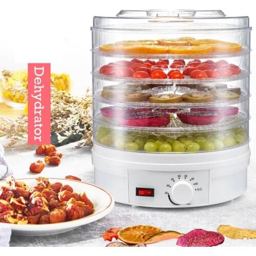 220V 350W Food Dehydrator Fruit Vegetable Herb Meat Drying Machine Snacks Fruit Dryer food Dryer with 5 trays Air Dryer