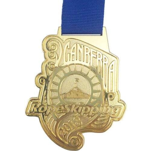 3.15 Inch 2.56 Inch 50 Pieces A Lot Custom Sport Medal Gold 2D Running Medal