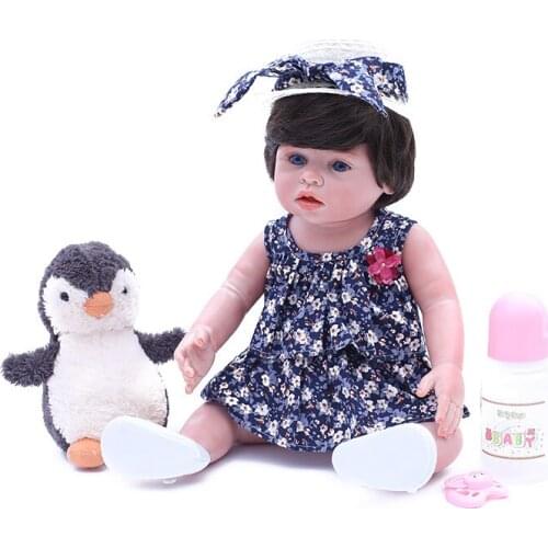 45CM Bebe Reborn Doll Baby Dolls Full Handmade Soft Silicone Baby Toys Best Girls Christmas Gift Brinquedos Juguetes