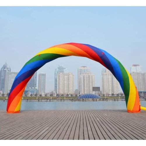 49ft=15M inflatable Rainbow arch for Advertisement with Blower 220v