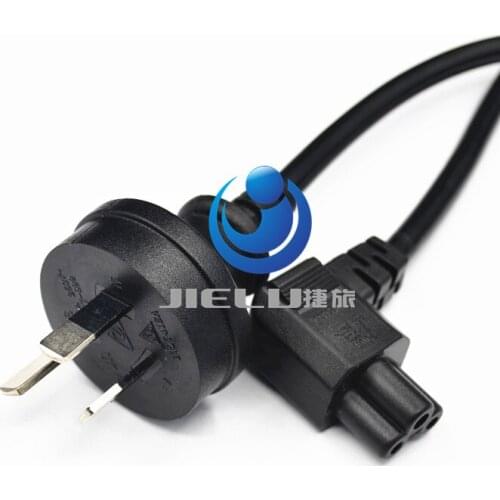 5 PCS/lot C5 Cloverleaf Lead to AU 3 Pin AC EU Plug Power Cable Lead Cord PC Monitor