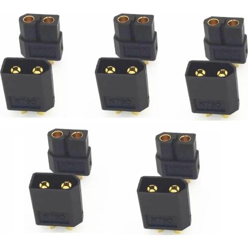 50Pairs XT60 Color Black Male & Female Bullet Connector Plug for iMax b6 balance charger Accessory RC Lipo/Ni-CD Battery