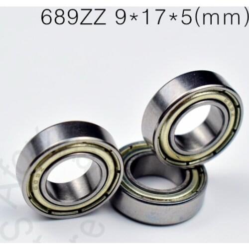 689 689ZZ 9*17*5(mm) 10pieces bearing free shipping ABEC-5 bearings metal Sealed Mini Bearing 689 689Z chrome steel bearing