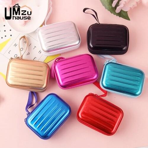 Suitcase Headphone Cord Storage Bags Table Cable Line Wire Organizer Portable Mini Box Home Office Organization Candy Hard Case