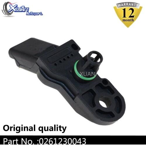 XUAN 0261230043 Manifold Absolute Boost Air Pressure MAP Sensor For PEUGEOT 1007 106 206 207 306 307 407 BIPPER EXPERT PARTNER