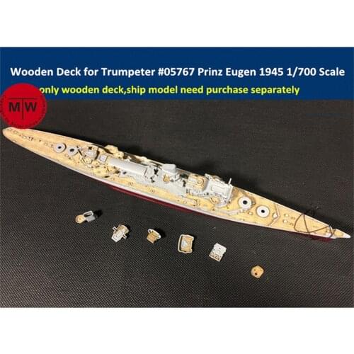 1/700 Scale Wooden Deck for Trumpeter 05767 German Cruiser Prinz Eugen 1945 Ship Model Kit