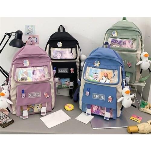 Purple Backpack Women Waterproof Candy Color Backpack Fancy High School Bag Suitable For Cute Travel Backpack Fashion Backpack