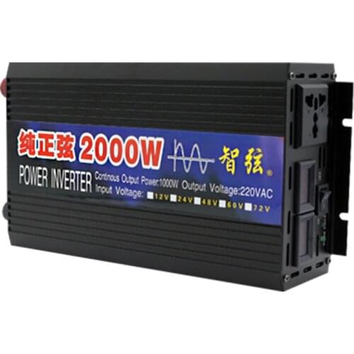 Pure sine wave inverter 12V 24V to 110V vehicle household High Power power converter