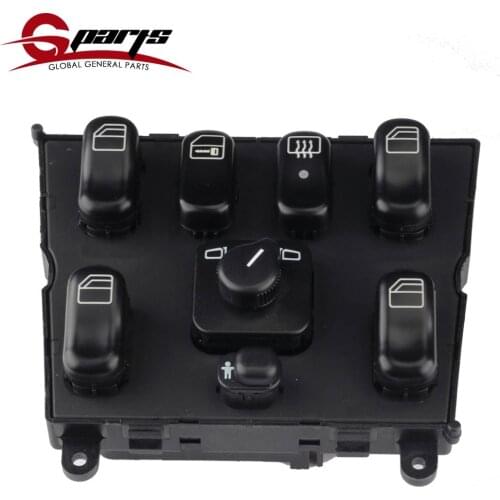 G-Parts Electric Master Power Window Control Switch Button For Mercedes-Benz ML W163 1998-2003 1638206610 A1638206610 A 03751566