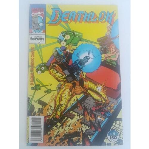 MARVEL, DEATHLOK half man half machine, No. 4, ED. FORUM, year 1993, author DWAYNE MCDUFFIE, comic BOOK Spanish, TEBEO