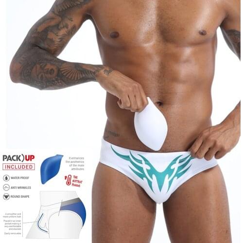 Push Pad Mens Swimwear Shorts Sexy Gay Swimwear Low Waist Panties Summer Swimming Quick Dry Bathing Beachwear Surfing