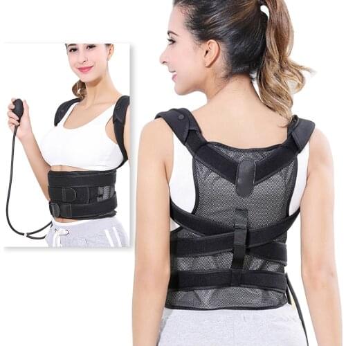 Inflatable Shoulder Upper Back Posture Corrector Clavicle Belt Slouching Corrective Straightener Spine Brace Support Health Care