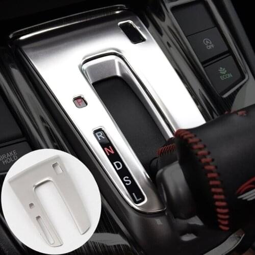 Stainless steel For Honda CR-V CRV Accessories 2017 2018 Car Styling Inner Gear Shift Knob Shifting Lever Frame Panel Cover Trim